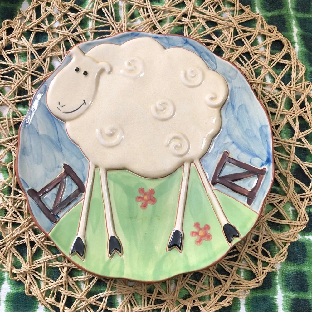 Molde Hand Painted Ceramic‎ Sheep Plate
